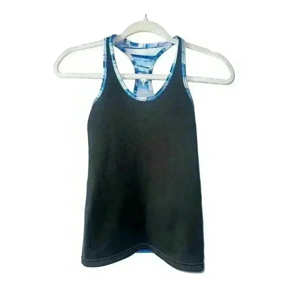 Ivivva by Lululemon Girls Blue Racerback Tank, Approx Size 6